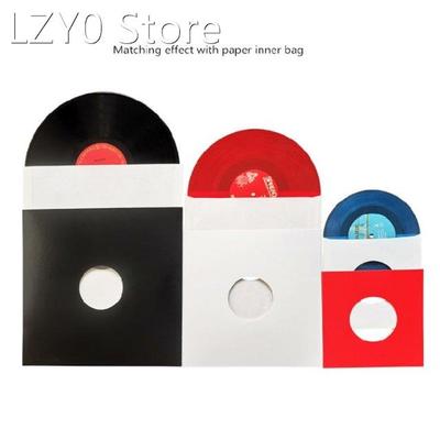 Drop 10PCS Anti-static Hard Shell Paper Inner Sleeves Polyli