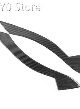 mirror cover car styling Pair Carbon Fiber Headlight Eyebrow