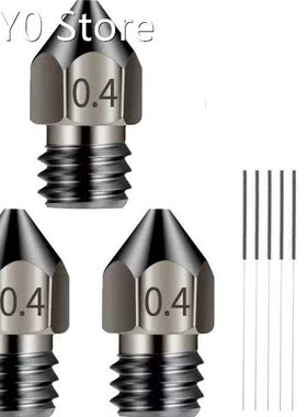 3PCS 3D Printer Extruder Nozzles 0.4 mm MK8 3D Printer Extru