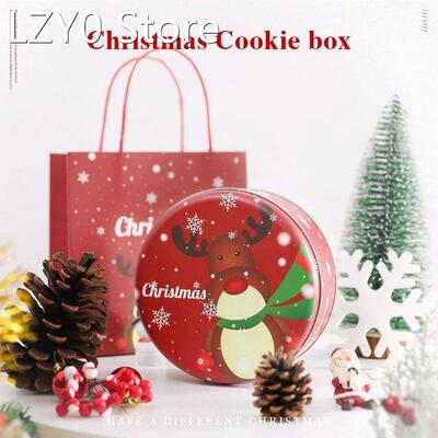 Christmas Cookie Box Christmas Biscuits Candy Storage Contai