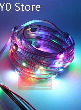 50PCS DC5V Prewired Pre-soldered WS2812B Built-in WS2811 IC