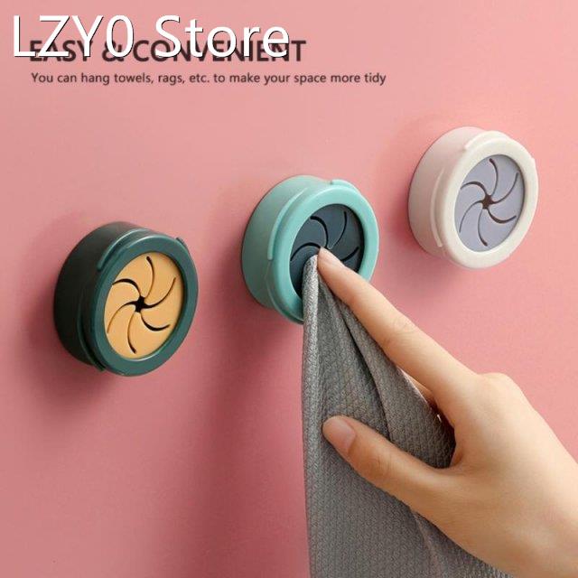 Punch Free Towel Plug Holder Bathroom Organizer Rack Towels