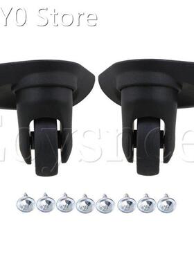 2 Pieces Black 9.5 x 10 x 5.2cm DIY Luggage Replacement Swiv