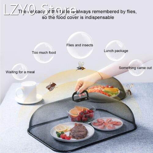 2022 New Plate Serving Covers Round Shape Mesh Grid Food Ser