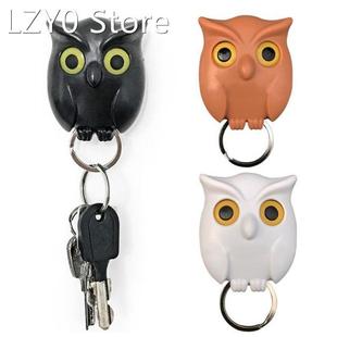 1PC Owl Wall Hook Magnetic Key Holder Wall Sticker Keychains