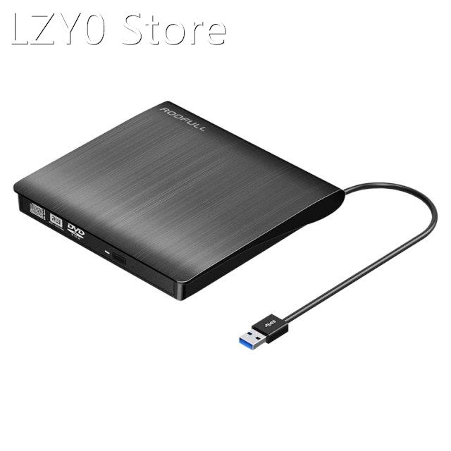 External CD DVD Drive USB 3.0, Premium Portable DVD/CD ROM+