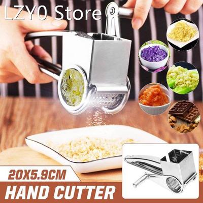 Cheese Planer Hand Shake Rotary Grater Veggie Chopper Utensi