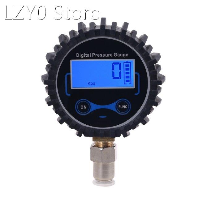 Digital Pressure Gauge with Straight Plug fitting 8mm Outsid