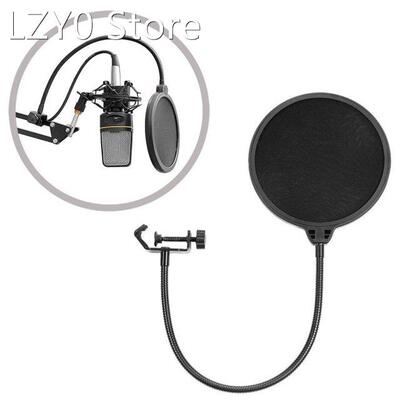 Microphone Pop Filter Cover Dual Layered Mic Windscreen Meta