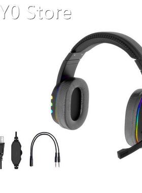 Wired Gaming Headsets with Microphone PC Gamers Headsets Hea