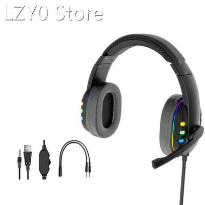 Wired Gaming Headsets with Microphone PC Gamers Headsets Hea