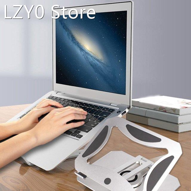 Laptop Stand Adjustable with 360 Rotating Base Desk Bed Alum
