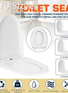 O/U/V Type Slow-Close Toilet Seats Replacement Lid White Hou