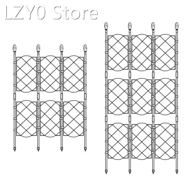 New Garden Trellis for Climbing Plants Rustproof Iron Potted