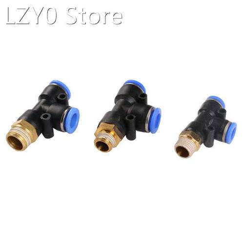 1PC Pneumatic Connector PD4/6/8/10/12/16mm Hose Tube Tee Air