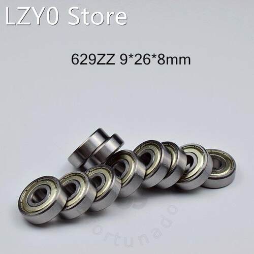 10pcs 629ZZ 9*26*8(mm) free shipping chrome steel Metal Sea