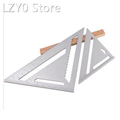 7/12 Inch Triangle Ruler Aluminum Alloy Angle Ruler Goniomet