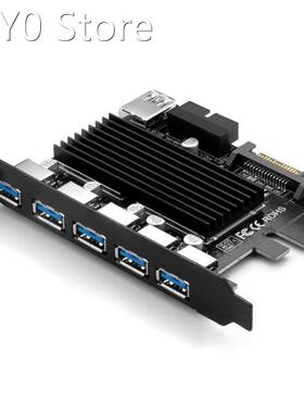 USB 3.0 PCI-E Expansion Card 5 Ports Adapter External Contro