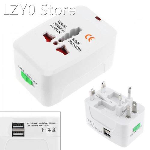 Universal Multi-purpose Global Travel Adapter Plug Double US