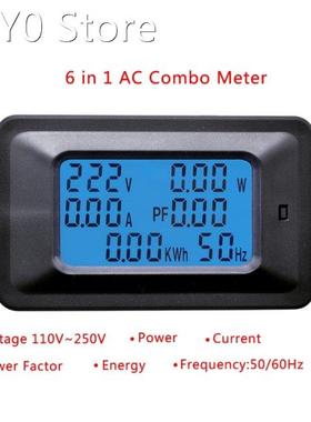 20A/100A AC LCD Digital Panel Power Watt Meter Monitor Volta