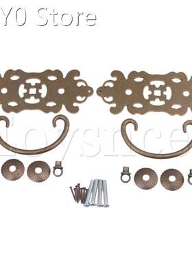 2x 11.7x6cm Bronze Swing Drop Pull Handles for Cabinet Cupbo