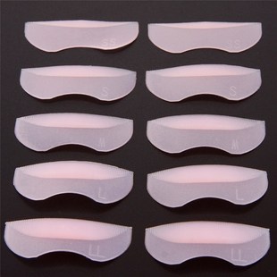 10 Pcs/Set Silicone Eyelash Perm Pad Recycling Lashes Rods S