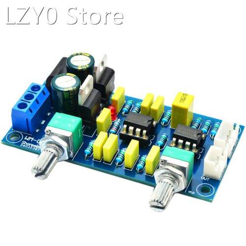 Low Pass Filter Bass Subwoofer Pre-Amp Amplifier Board Dual