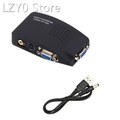 AV to VGA Adapter RCA VGA Converter PC RCA Composite S-Video