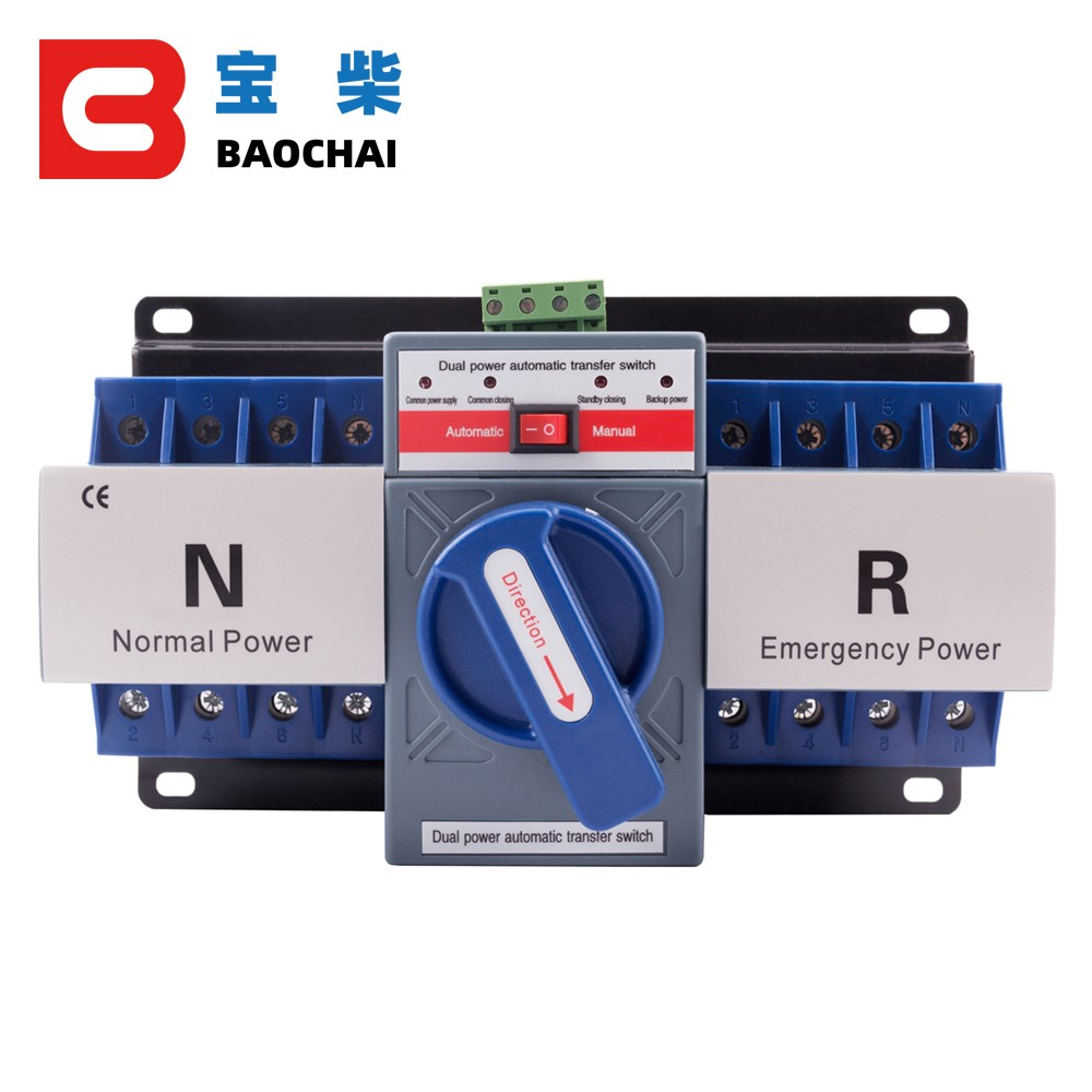 Universal 4P 63A 380V ATS Dual Power Automatic Transfer Swit