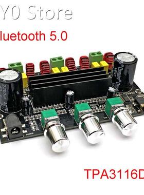 2*50W+100W Bluetooth 5.0 Dual TPA3116D2 Power Subwoofer Ampl