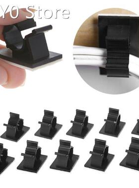 10x Cable Clips Adhesive Cord Management Organizer 7.9-10.3m