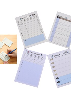 New 1PC Weekly/Daily Planner Sticker Sticky Notes Memo Pad S