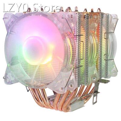 6 Copper Tube CPU Radiator Chassis Fan Synchronous Lighting
