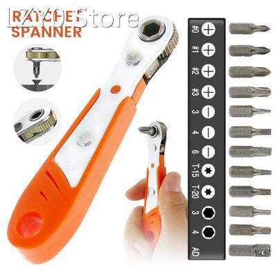 1 Pcs Magnetic Ratchet Wrench Hexagon Torx Bidirectiona
