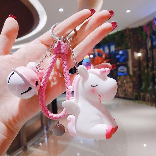 2021 New Cute Cartoon Unicorns Key Chain Toys for Girls Key