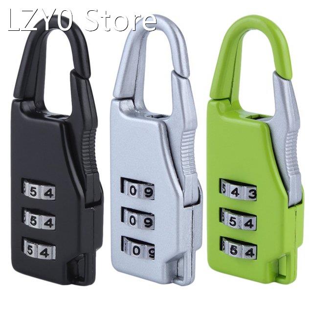 Security 3 Combination Travel Zinc Alloy Suitcase Luggage Ba