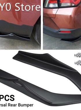 2Pcs Universal Car Rear Bumper Lip Diffuser Splitter Spoiler