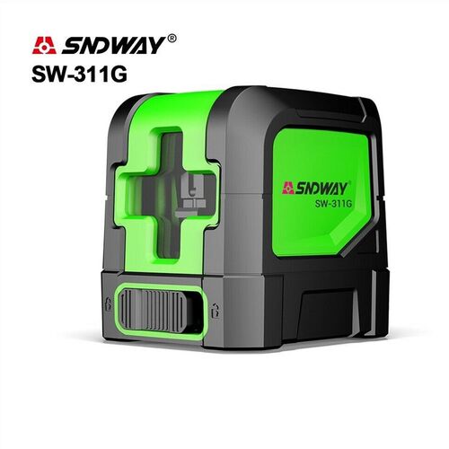 SNDWAY Laser Level 2 Line Green/Red 360 Degree Rotary Self-