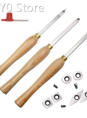New 3pcs Wood Lathe Turning Tools with Carbide Cutters Inser
