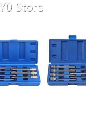 7-Piece Extra Long Hex/Torx Bit Socket Set Cr-V Steel 3/8&am