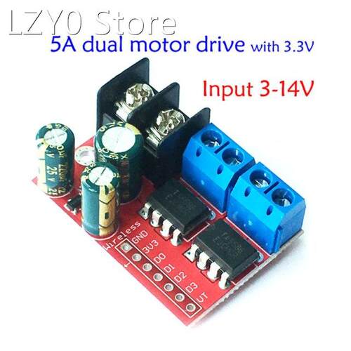 5A 2-way DC Motor Drive Module PWM Speed Regulation Dual H B