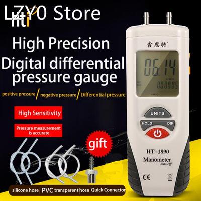 HT-1890 Multifunction Digitale Manometer Luchtdrukmeter Air