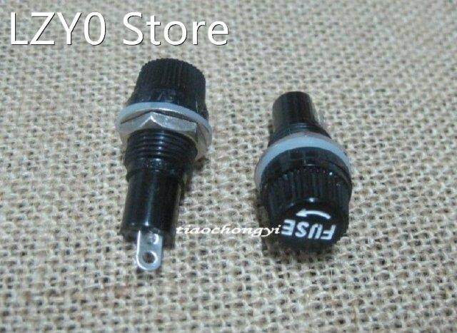 50pcs Panel Round Dash Mount Fuse Holder Spade Terminals 15A