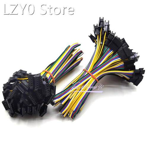 5-100 pairs 6pin SM JST male and female LED connector for 50