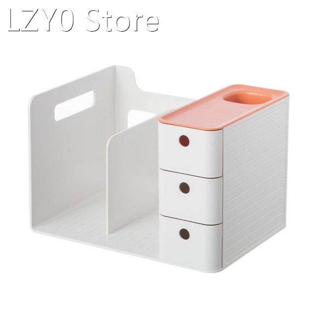 Student Large Capacity Bookshelf School With 3 Drawers Displ