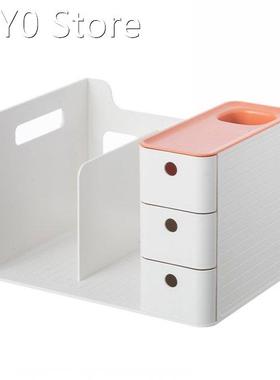 Student Large Capacity Bookshelf School With 3 Drawers Displ