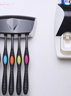 1 Set 5 Colors Automatic Toothpaste Dispenser Set 5 Toothbr