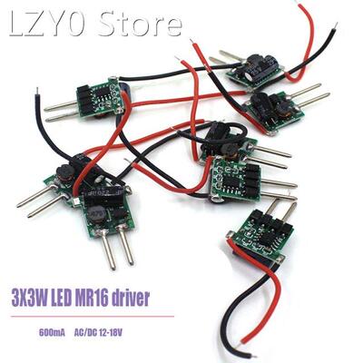 10PCS 3X3W 600mA LED MR16 driver, 3*3W transformer power sup