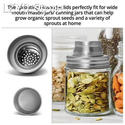 4Pcs Mason Jar Shaker Lids Shake Cocktails Caps For All 70Mm