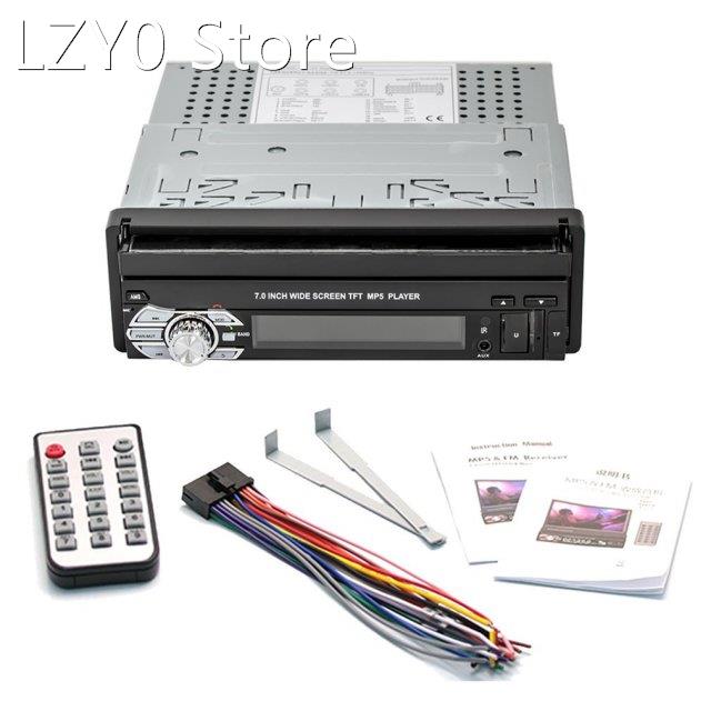 Wireless MP5 Car Radio Automatic Retractable Touch Screen Ca